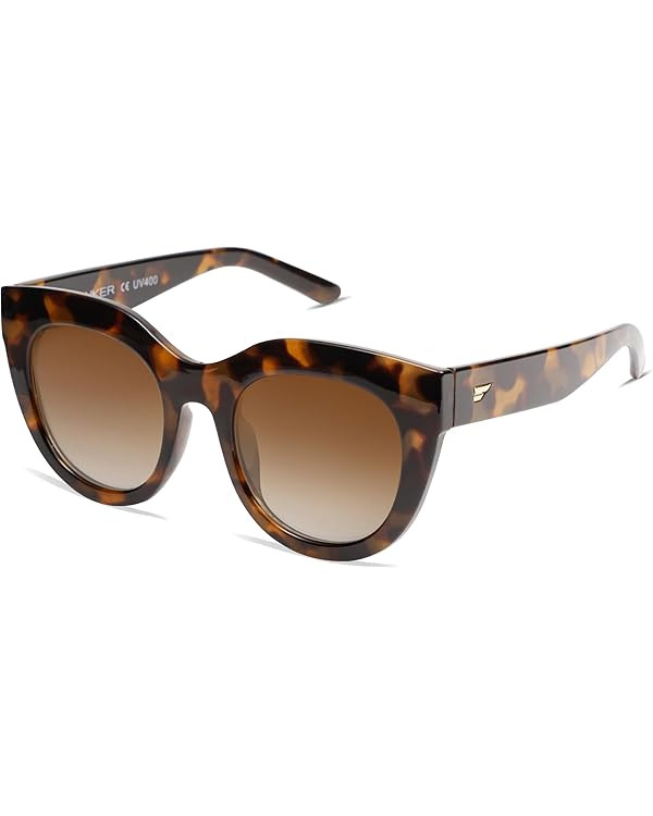 VANLINKER New Version Trendy Polarized Cat Eye Sunglasses for Women Retro Oversized Sunnies VL969... | Amazon (US)