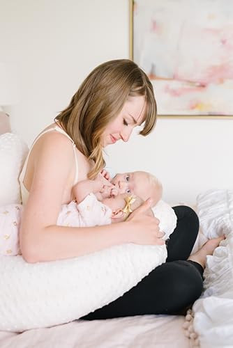 Twin Z Nursing Pillow | Bottle or Breastfeeding | Plus Size Friendly -Cream | Amazon (US)