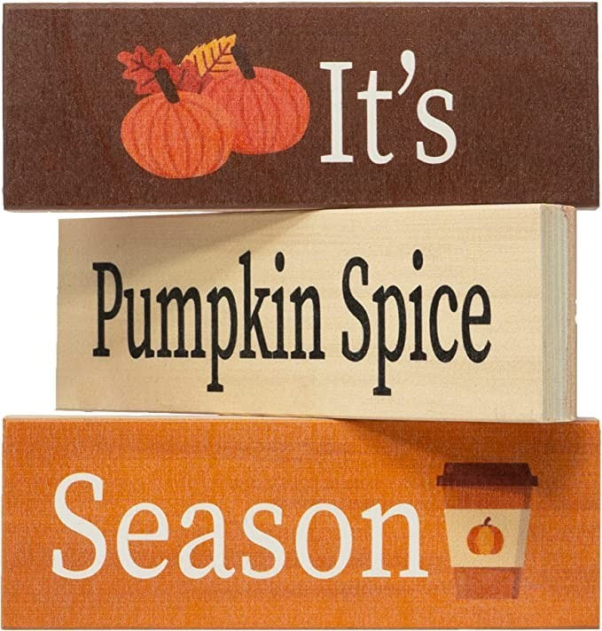 JennyGems It's Pumpkin Spice Season, Fall Decor, Harvest, Fall Room Decor, Autumn Decor, Fall Dec... | Amazon (US)