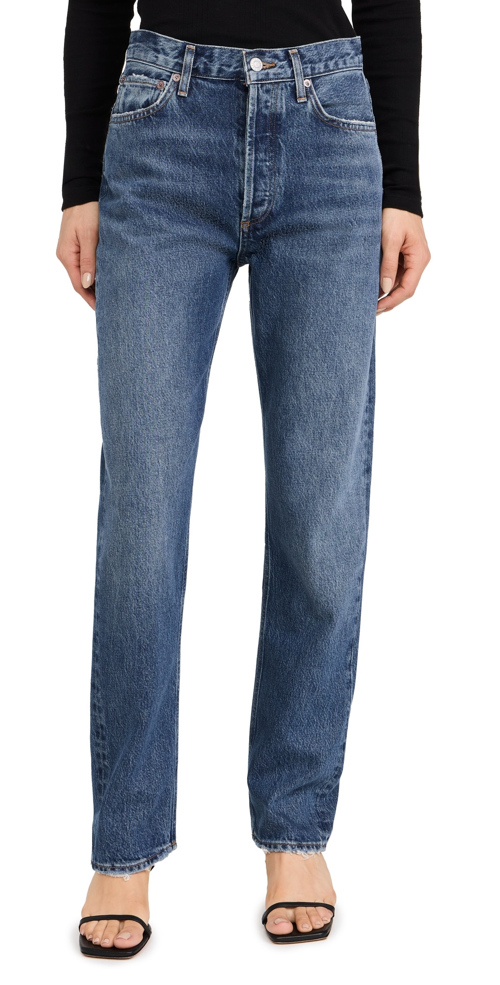 AGOLDE 90s Pinch Waist: High Rise Straight Jeans Essence 26 | Shopbop