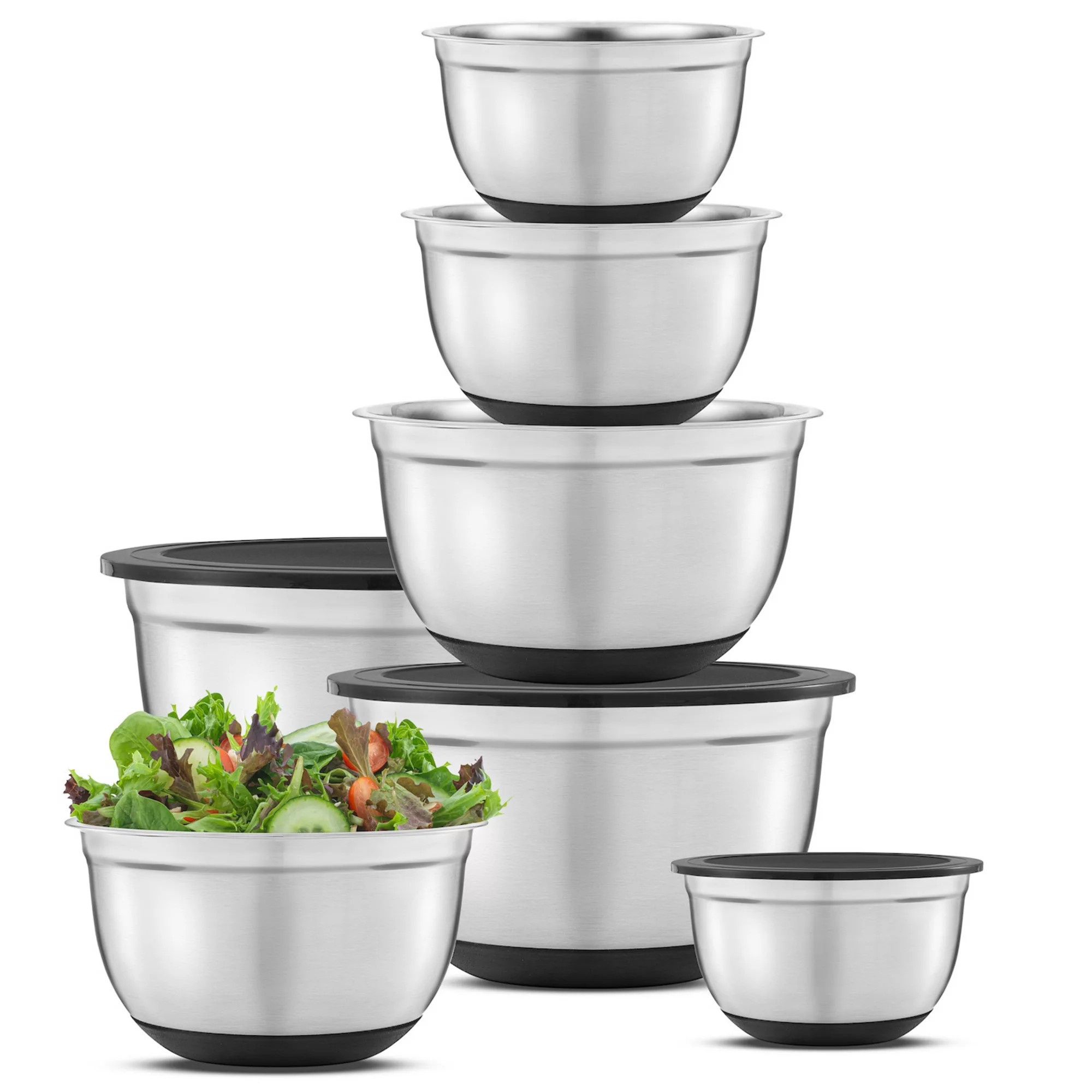 JoyJolt 7-Piece Steel Mixing Bowl Set | Kohl's