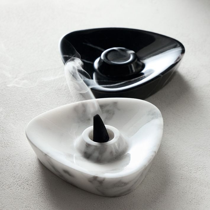 SoulDesign1 Marble Incense Cone Holder | West Elm (US)