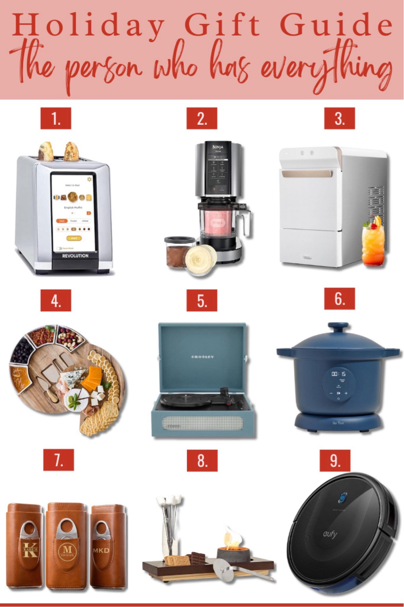 Holiday gift guide, for the person who has everything, smart toaster, ninja creami, nugget ice machine, charcuterie, gift ideas, Christmas 



#LTKSeasonal #LTKHoliday #LTKGiftGuide