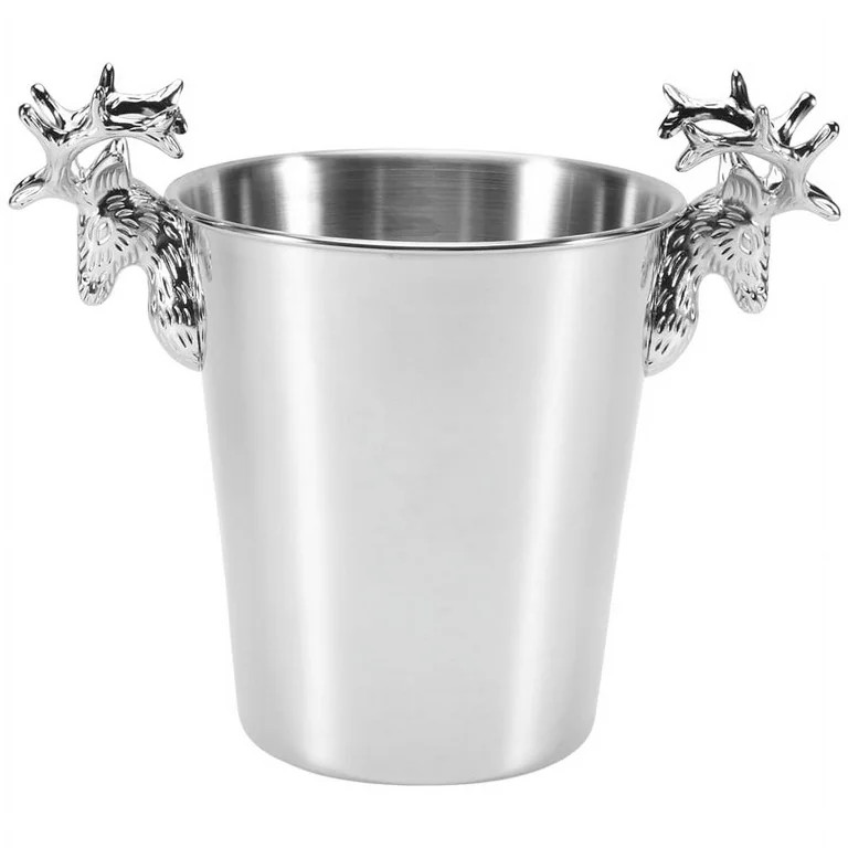ckepdyeh Stainless Steel Ice Buckets,Deer Handle,Insulated Ice Bucket,Wine Buckets Champagne Buck... | Walmart (US)