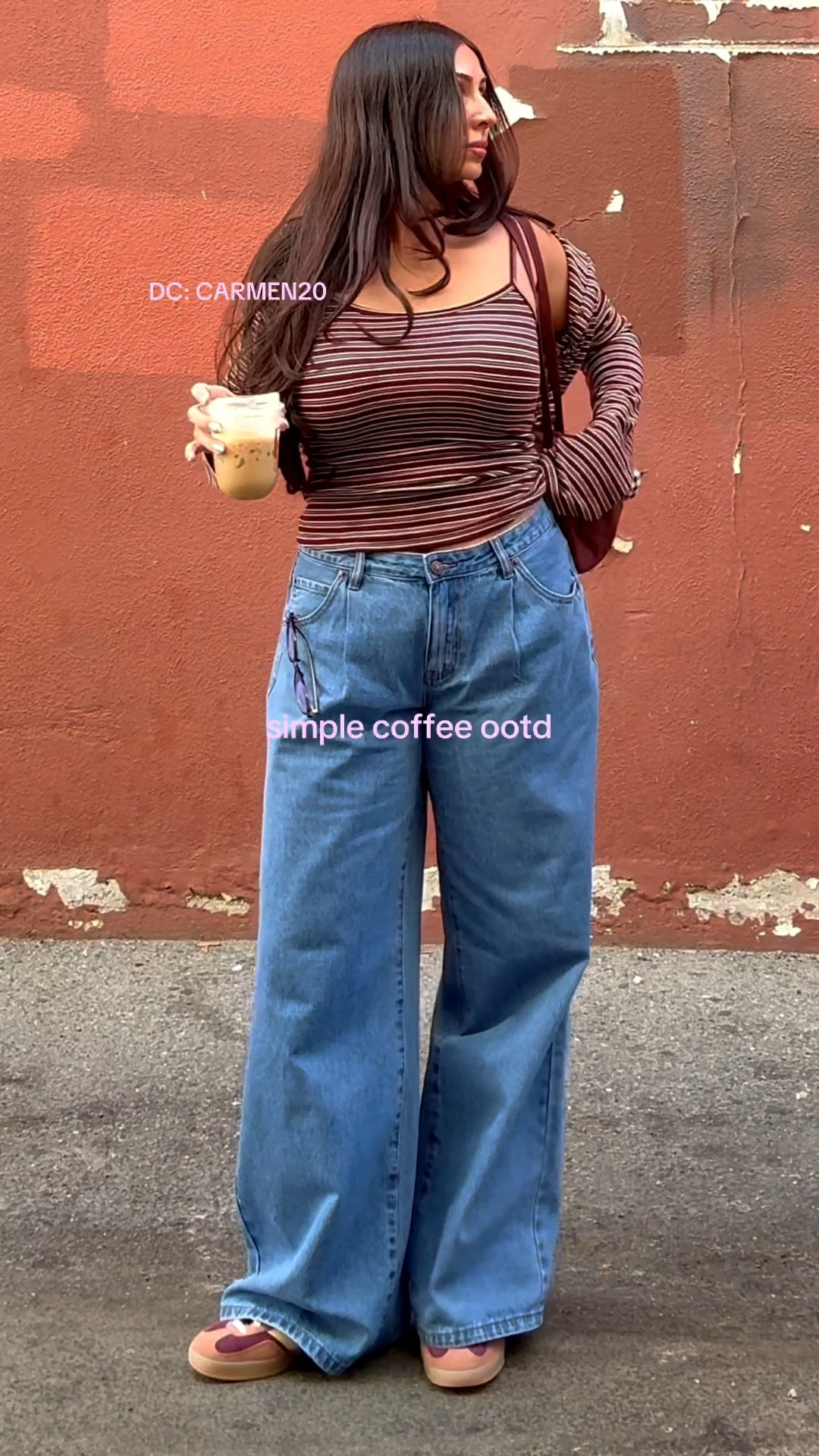 we LOVE a striped casual top!!! top is a tank top/long sleeve button up. top, pants and glasses all from Princess Polly 💗 bag from BAGGU 👛 size 8 in clothing 💕 code CARMEN20 for a discount🎀

#LTKootd #LTKdayinmylife #LTKMidsize