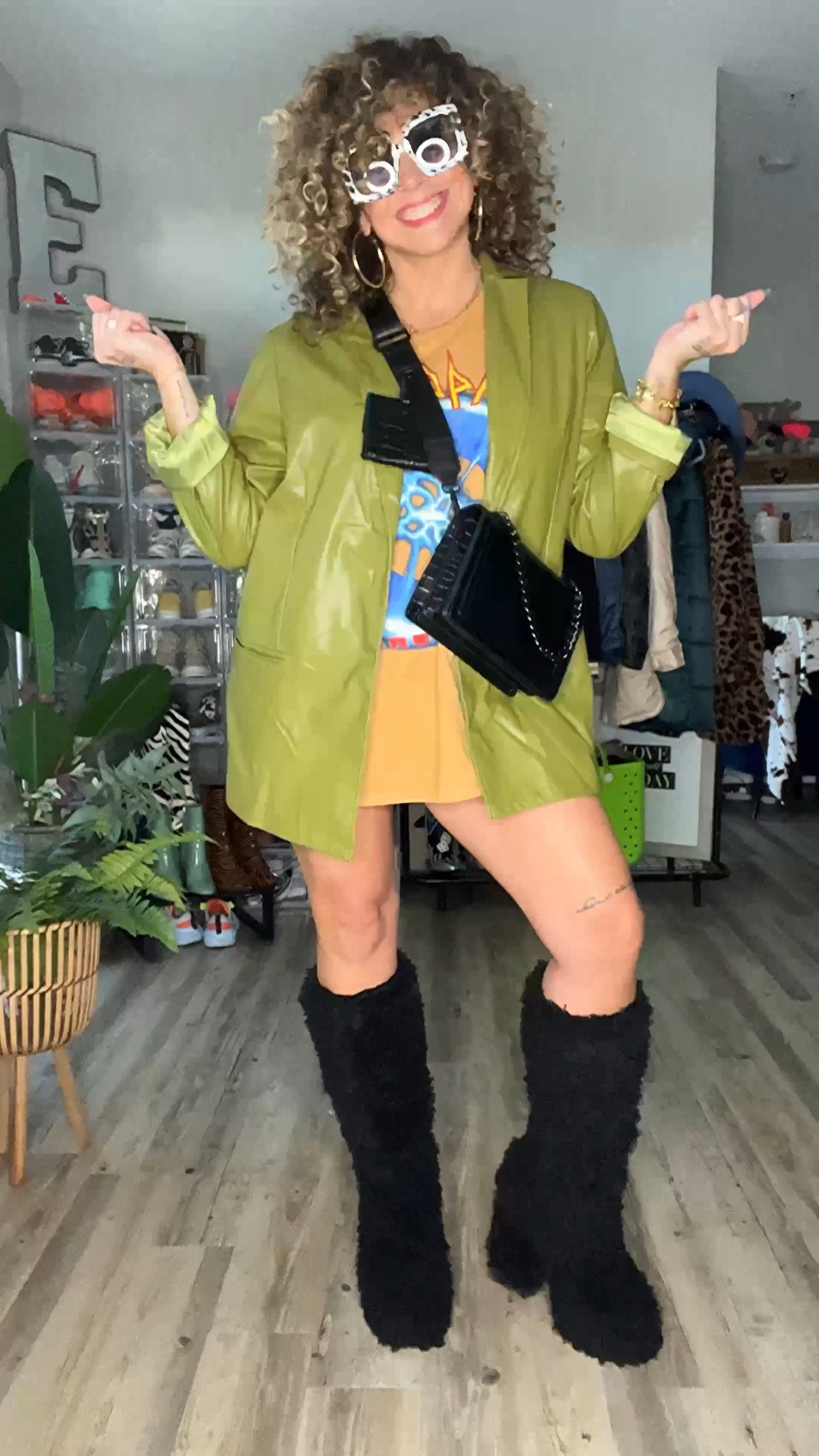 Just me & my labradoodle boots 😌.

Things to Know: 
🔅 Boots - from #PrivilgedBoots on IG. Run big so order 1/2 size down if possible.
🔅 #LedZeppelin T-shirt Dress - from #Forever21 (size L) -  found in-store but not on website, tagged another option.
🔅 Shorts - from #Target (size XL).
🔅 Blazer: #Amazon (size XL) - ordered 1 size bigger to get an oversized look but it fits normally.
🔅 Jewelry - all #AmazinFashionFinds
🔅 Sunglasses - got from a boutique in #Nashville, tagged similar.
🔅 Bag - ‘Qiemar’ Bag from #Aldo. 
🔅 Hair - all #CakeBeauty Products (see previous post for exact products). 
🔅 Lips - I’m Meme Lip Stain, shade ‘Berry Pink’

xo, e

*As an Amazon Affiliate I earn from qualifying purchases.* #ad #commissionearned #amazonaffiliate 

#LTKshoecrush #LTKitbag #LTKcurves