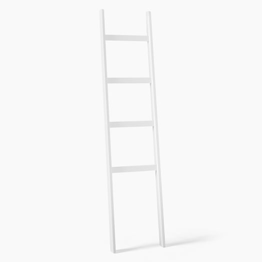 Modern Leaning Narrow Towel Ladder | West Elm (US)