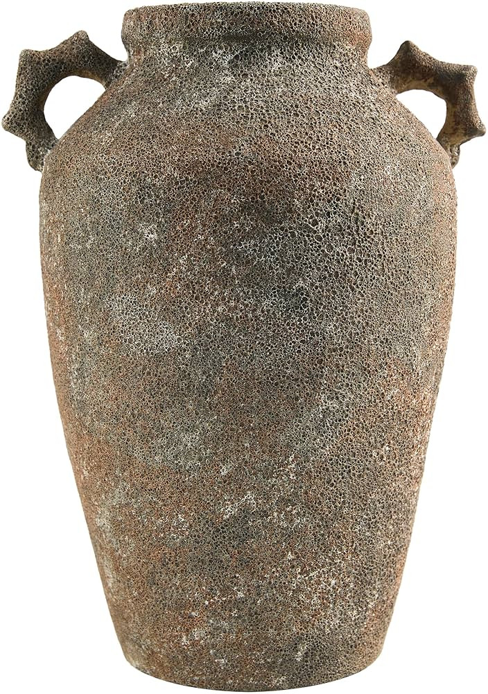 Livabliss x Galey Alix Abbie Global Vase, 13" H x 8" W x 10" D, Rust | Amazon (US)