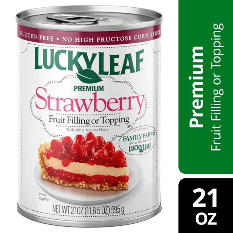 Lucky Leaf Premium Strawberry Fruit Filling and Topping, 21 oz Can | Walmart (US)