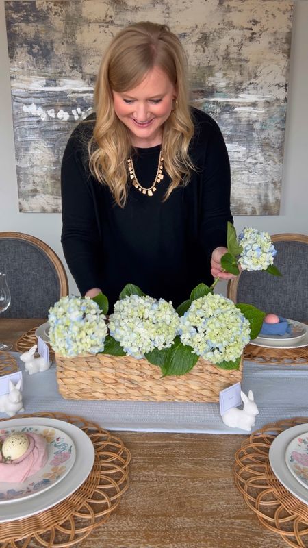 Sweet and festive Easter table setting tablescape! 

#LTKparties #LTKSeasonal #LTKhome