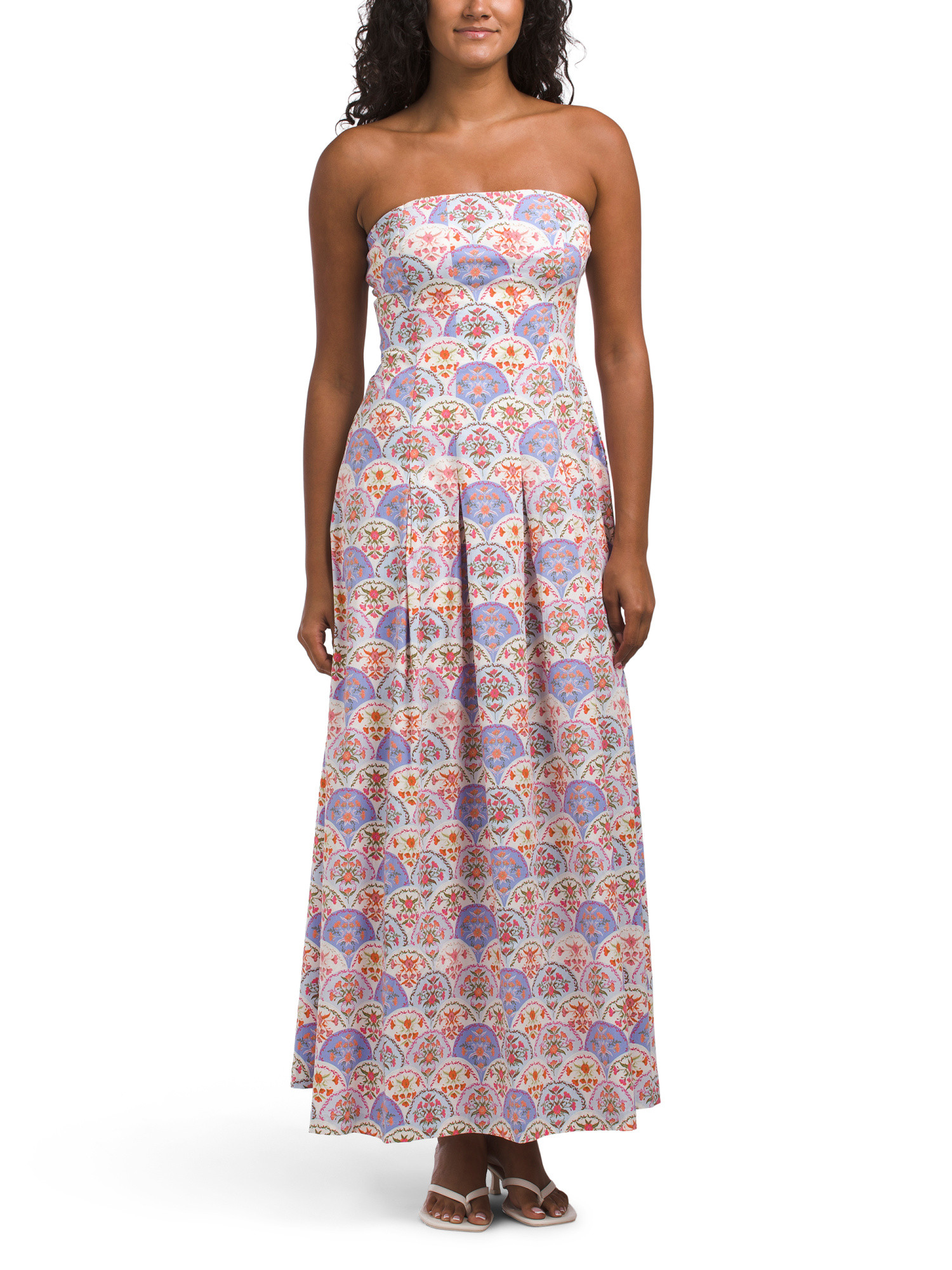 Drop Waist Release Pleat Tube Dress | TJ Maxx