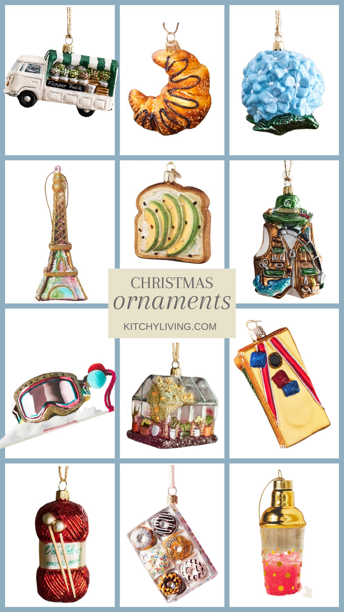 Glass Novelty Christmas Ornaments #christmasdecor #glassornament #ornament #holiday #holidaydecor 

#LTKSeasonal #LTKhome #LTKHoliday