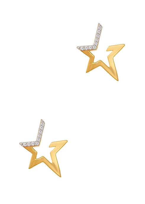 Celestial 18kt gold-plated vermeil earrings | Harvey Nichols (Global)