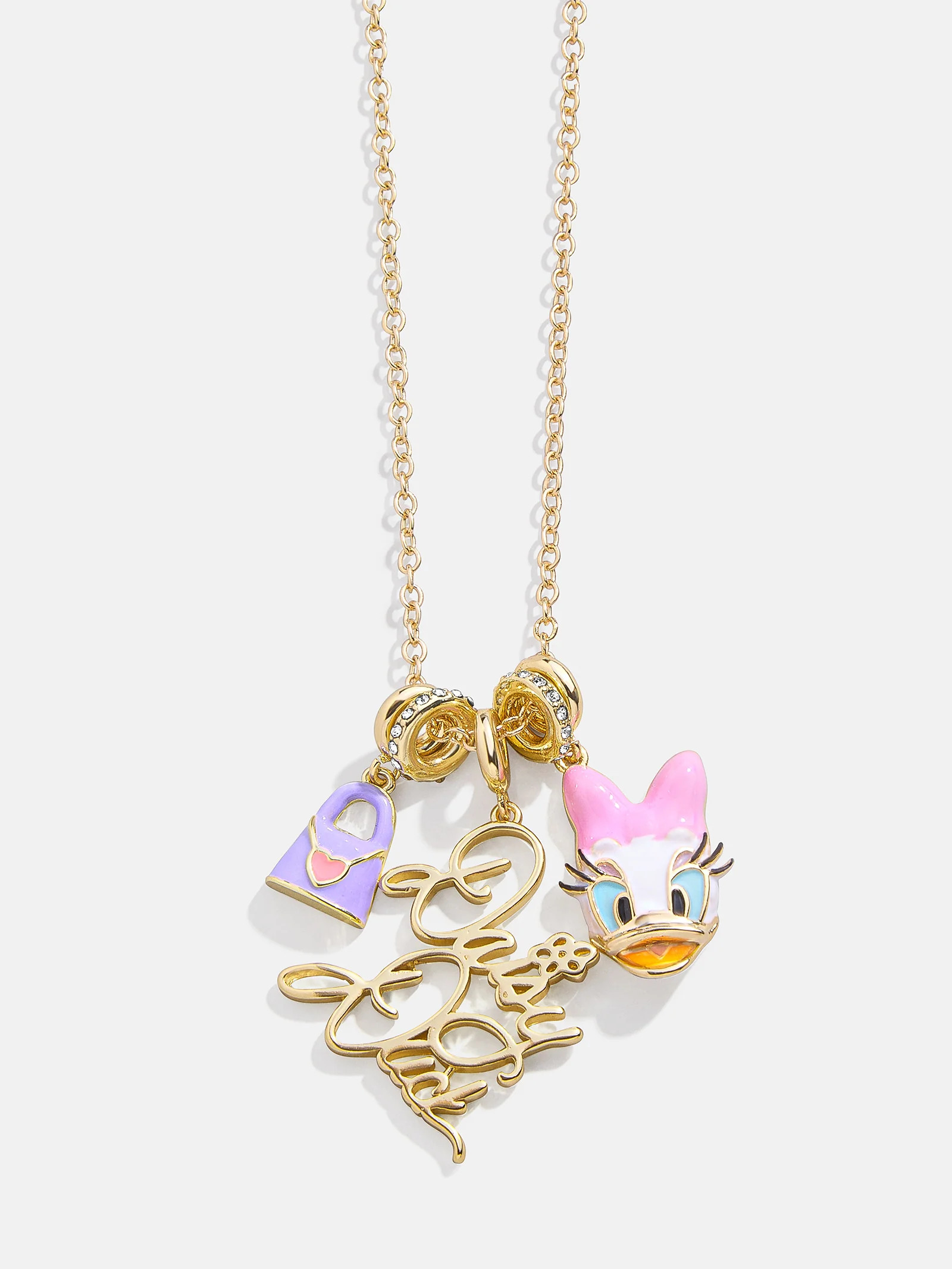 Disney Character 5 Charm Necklace - Daisy Duck | BaubleBar (US)