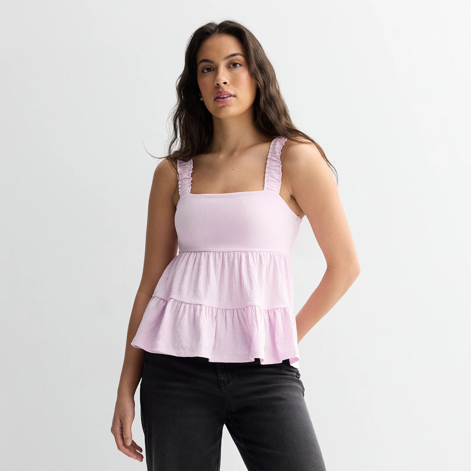 Juniors' SO® Tiered Ruffle Tank Top | Kohl's