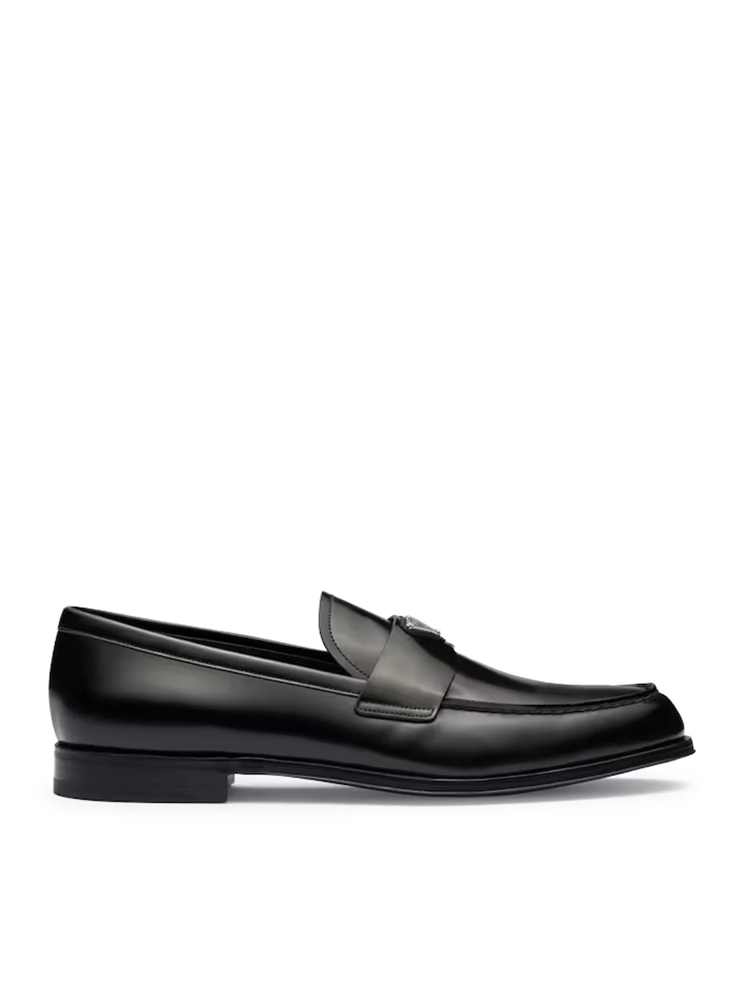 BRUSHED LEATHER LOAFERS - Prada - Man | Suitnegozi INT