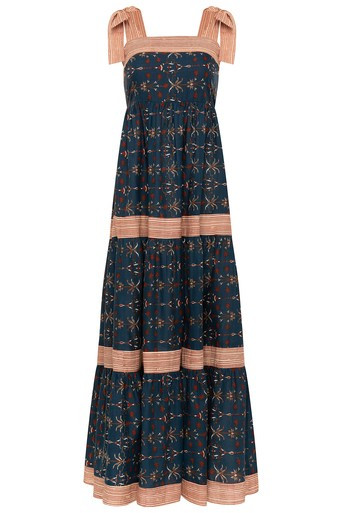 Anna Cate Bridgette Dress, Navy Firework | Monkee's of Mount Pleasant