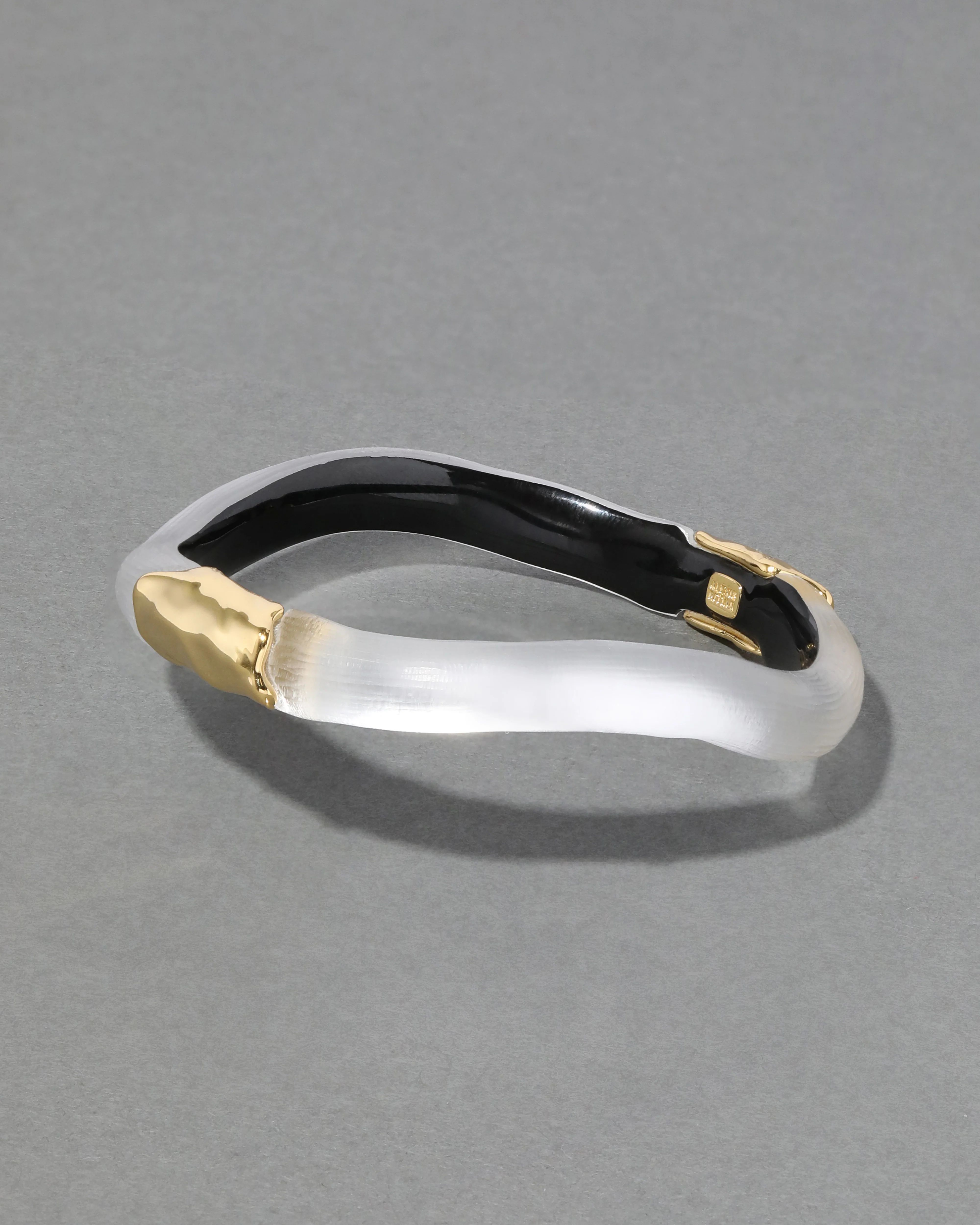 Silver Molten Lucite Bangle Bracelet | ALEXIS BITTAR | Alexis Bittar