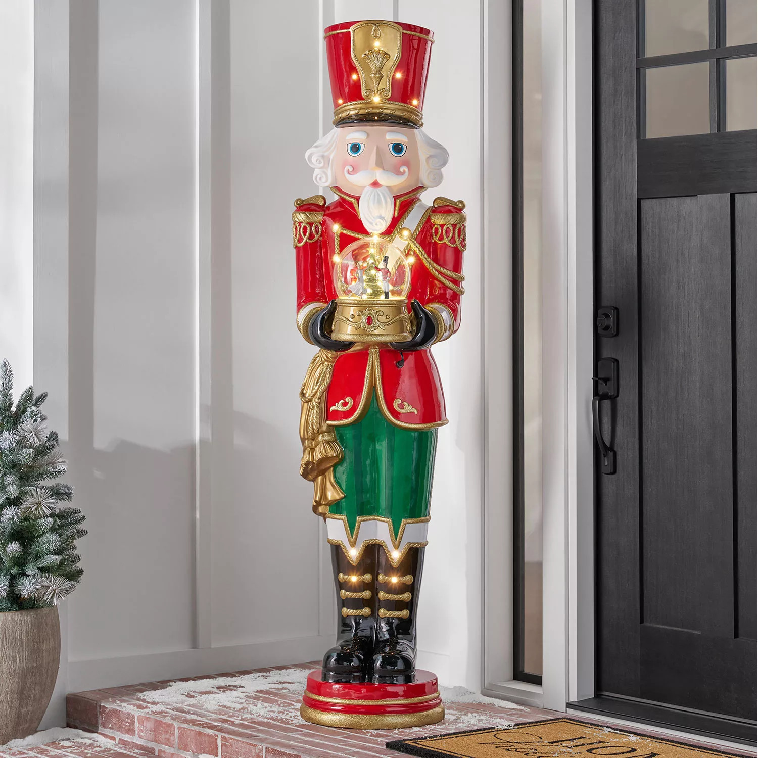 Member's Mark 6' Pre-Lit Musical Grand Nutcracker with Snowglobe | Sam's Club