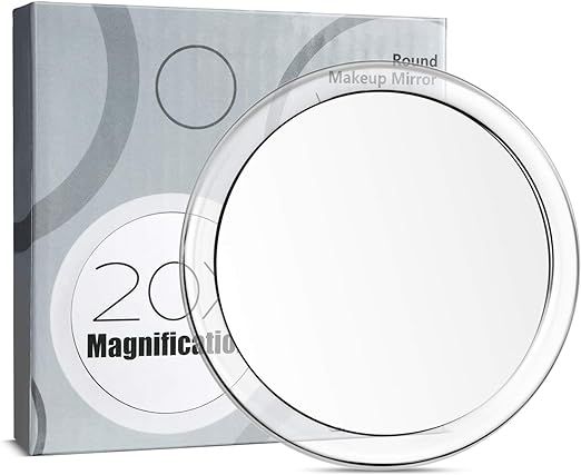 20x Magnifying Mirror Suction Cup-Snowflakes 4Inches Magnified Mirror with Three Suction Cups for... | Amazon (US)