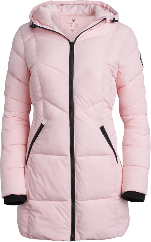 Spyder Women's Puffer Jacket - Cozy Hooded Long Puffer Jackets for Women with Hand Pockets - Soft... | Amazon (US)