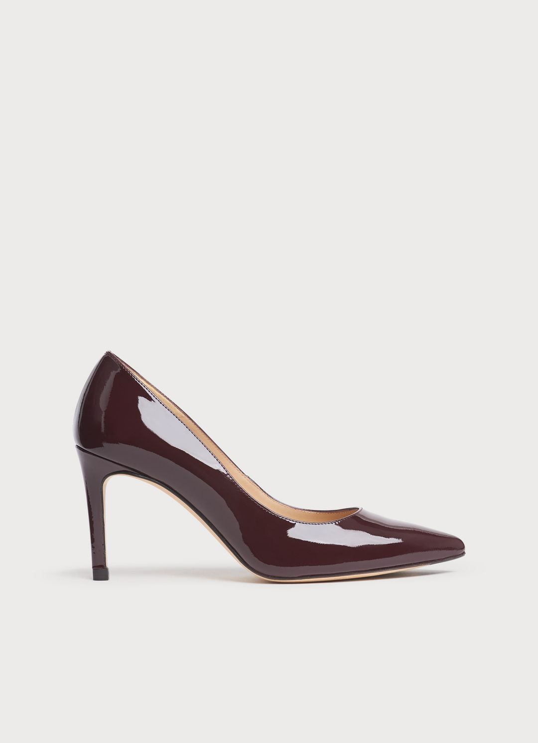 Floret Oxblood Patent Pointed Toe Courts | L.K. Bennett (UK)