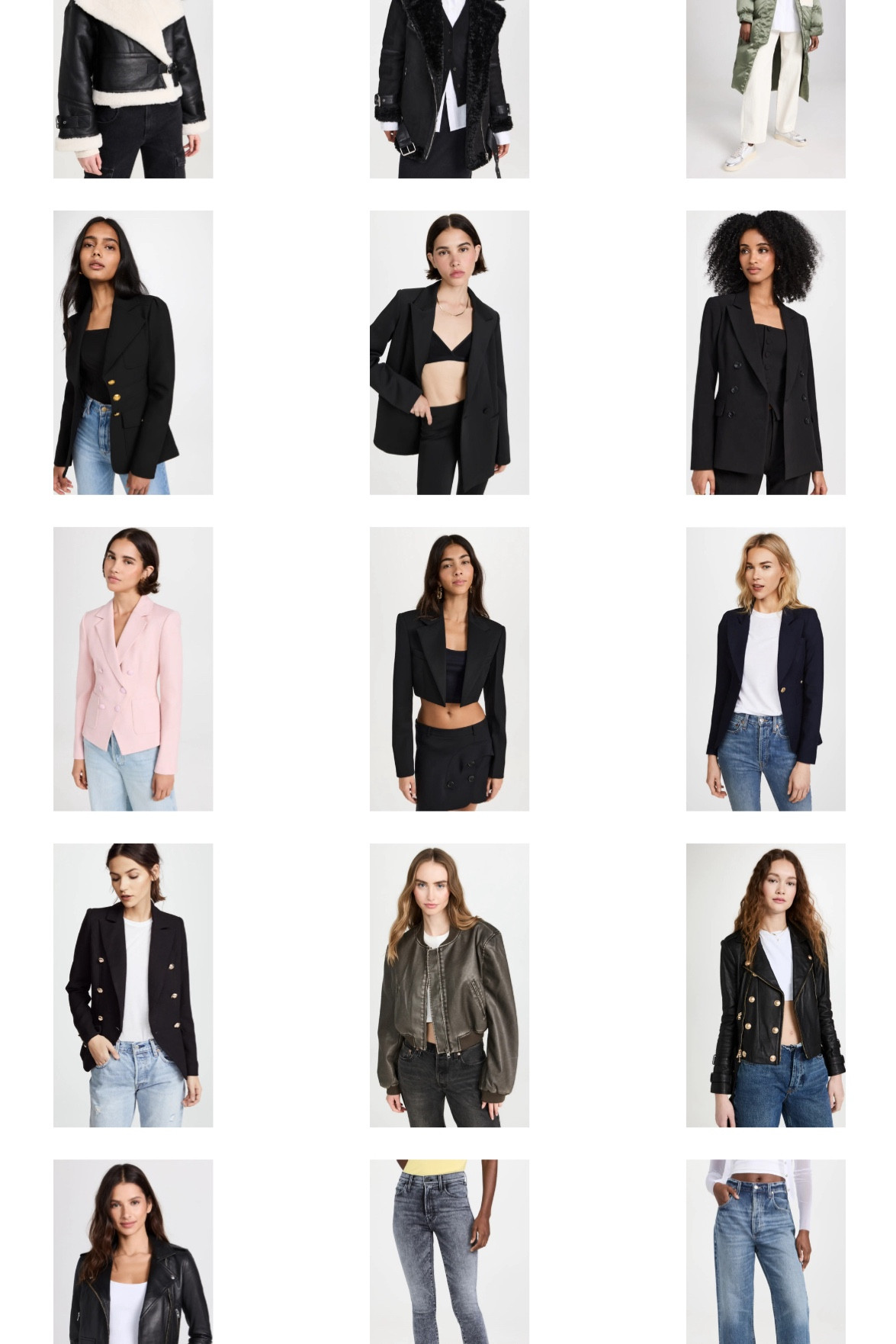 Shopbop Style Event classic wardrobe staples up to 25% off. 

Blazers - jeans - shearling - moto jacket 

#LTKsalealert #LTKstyletip #LTKfindsunder100