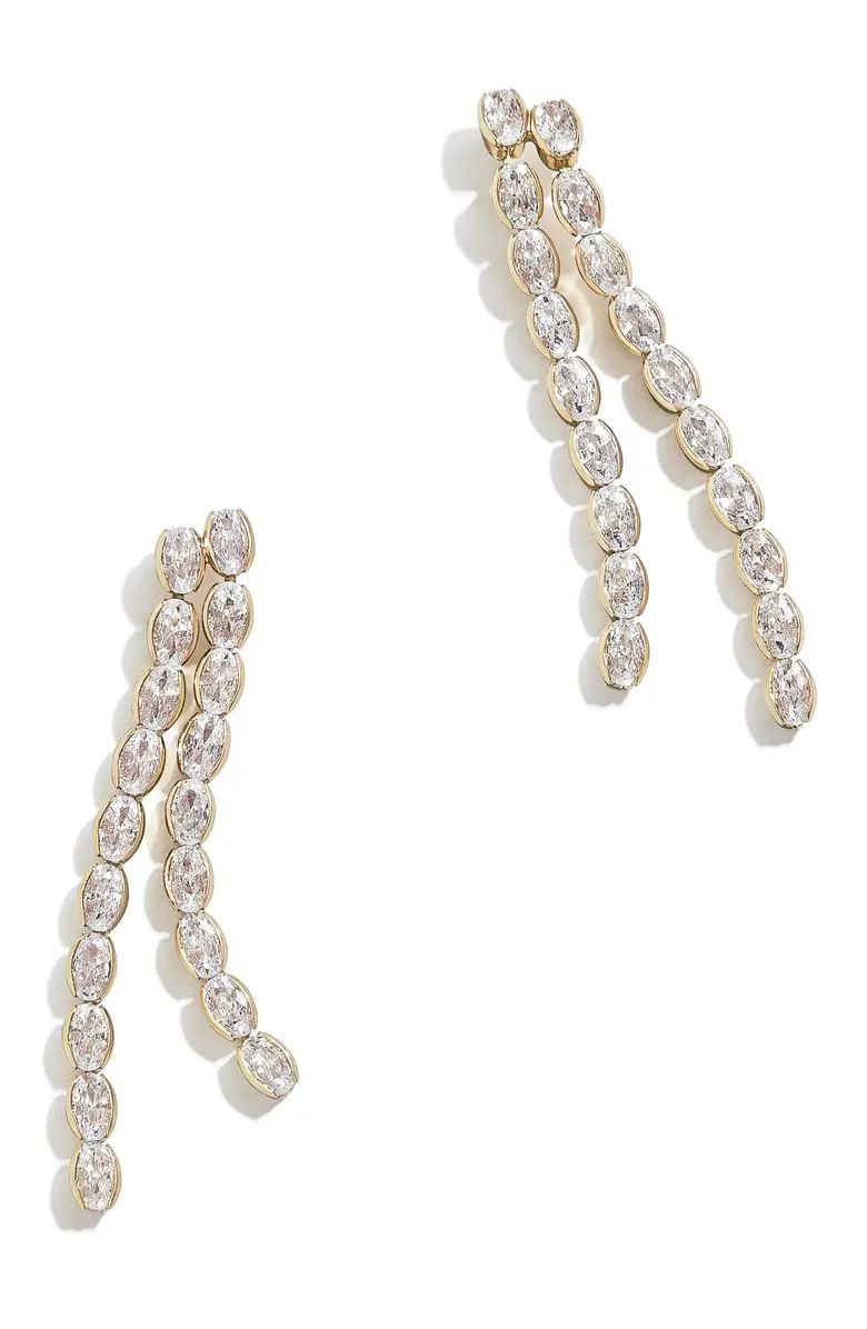 Crystal Double Strand Linear Drop Earrings | Nordstrom