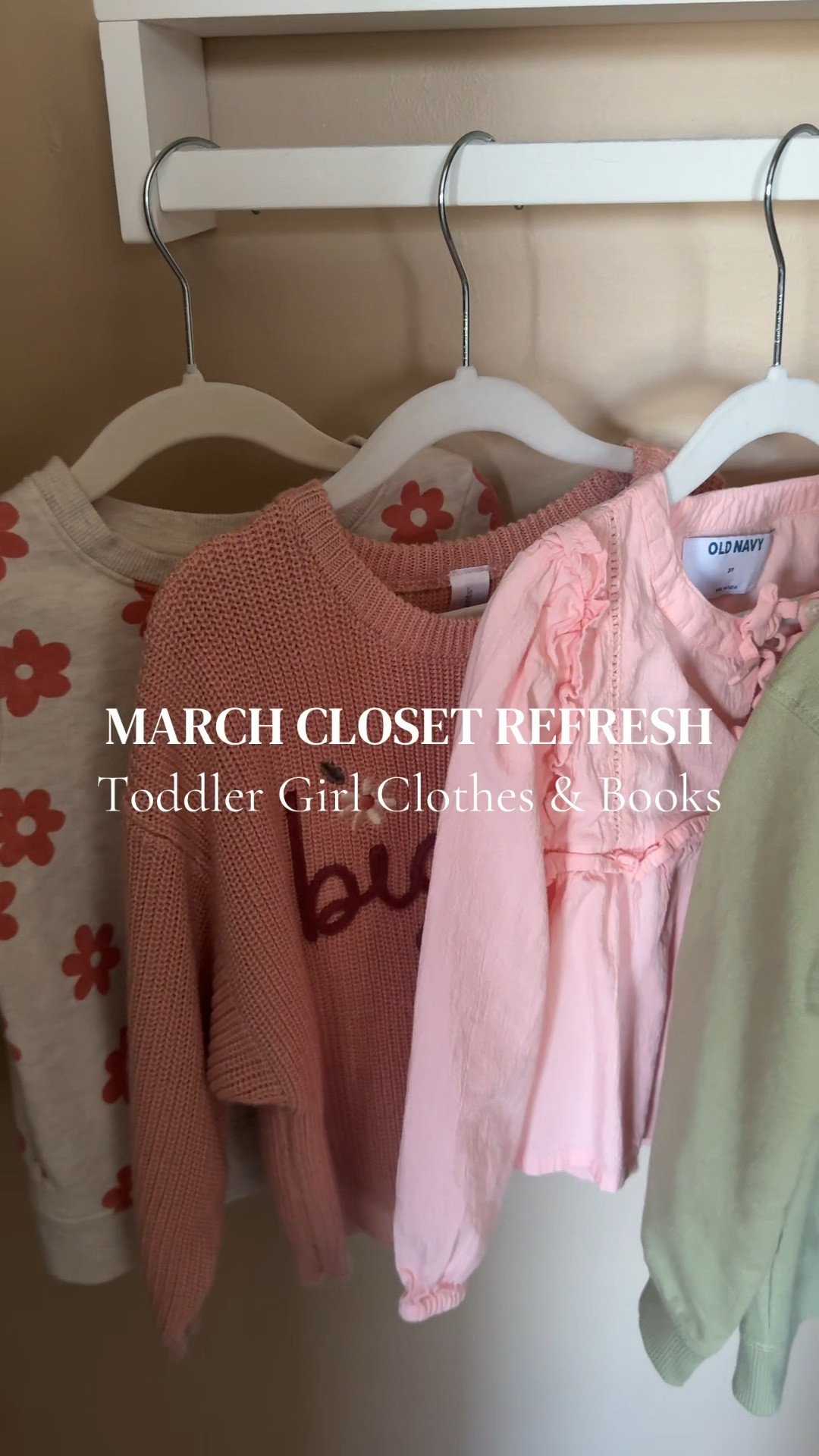 Having this little area to display March books and outfits for my toddler has been such a lifesaver! It makes grabbing books and clothes easy and helps me remember to get use out of the cute seasonal clothes before the season is over☘️

Spring Outfits, Seasonal Outfits, Toddler Fashion, Toddler Style, Toddler Outfits, Toddler Girl, March Books, Picture Books, Baby Room, Nursery, Seasonal Decor, Spring Decor, Spring Books

#LTKKids #LTKmomlife #LTKBaby