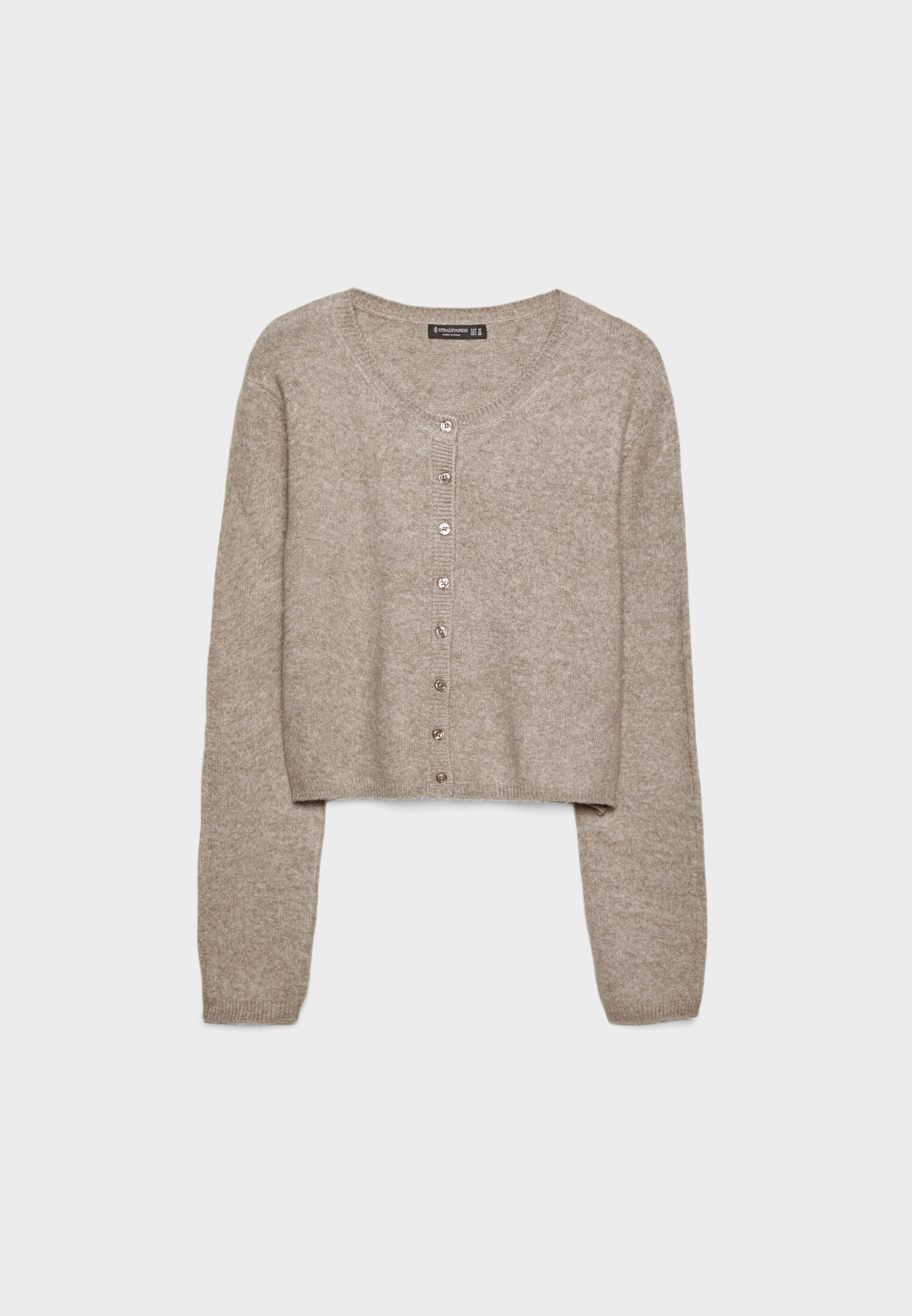Soft-touch knit cardigan with buttons - Women's fashion | Stradivarius United Kingdom | Stradivarius (UK)