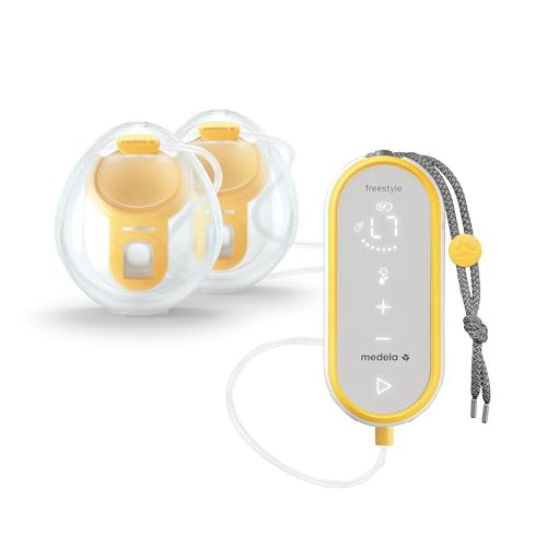 Medela Freestyle Hands-Free Breast Pump, Portable and Discreet Electric Dual Breast Pump with App Connectivity, Yellow | Amazon (UK)