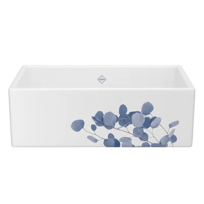 Shaker 33" Single Bowl Farmhouse Apron Front Fireclay Kitchen Sink | Wayfair North America