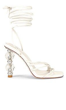 Jeffrey Campbell Bijouxx Sandal in Ivory Silver from Revolve.com | Revolve Clothing (Global)