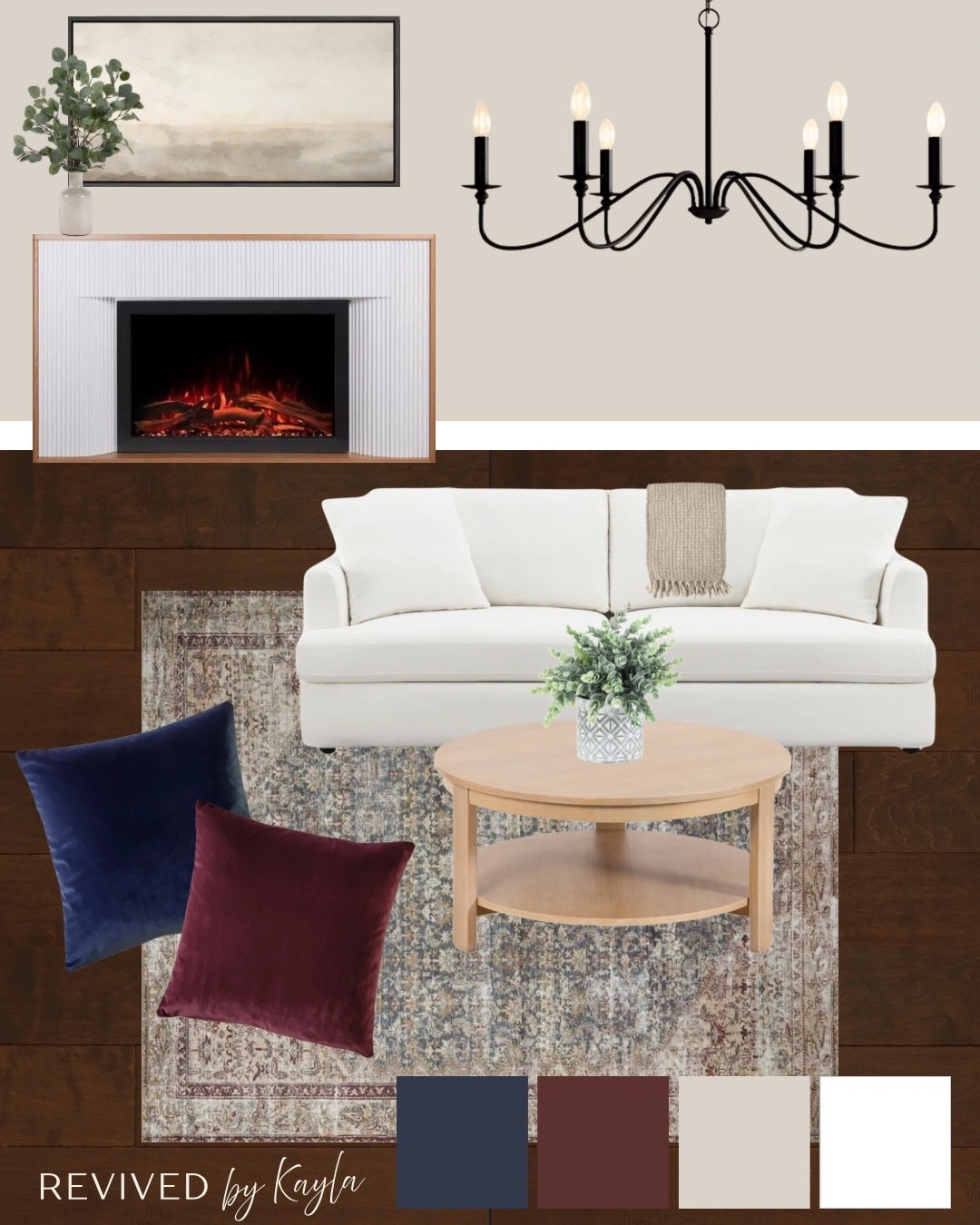 Modern neutral living room design from Wayfair 🥀

#homedecor #homedesign #homeinspo #moderndecor #neutralhome #livingroom #livingroomdecor #livingroomdesign #livingroom #Wayfair #WayfairPartner #ad @Wayfair 

Moody decor, white couch, dark wood floors, black light fixtures, neutral rug, light wood coffee table, dark throw pillows, electric fireplace, neutral modern home decor 

#LTKFindsUnder50 #LTKFindsUnder100 #LTKHome