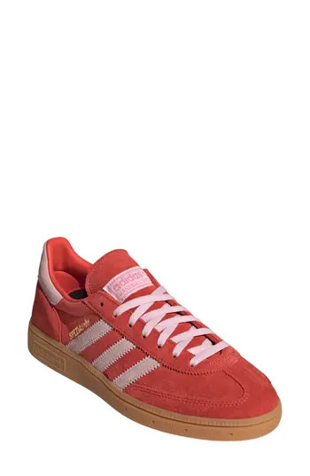adidas Handball Spezial Sneaker in Bright Red/Clear Pink/Gum at Nordstrom Rack, Size 5.5 | Nordstrom Rack