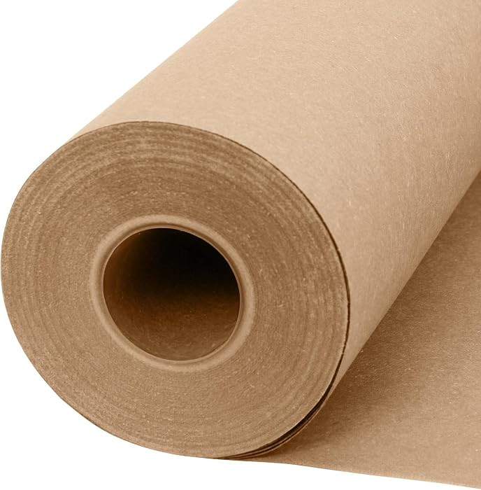 Natural Kraft Paper Roll 18" x 1200" – Brown Packing Paper for Wrapping, Table Runner, Construc... | Amazon (US)