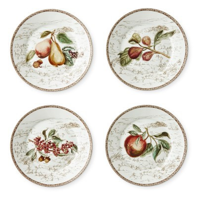 Plymouth Cornucopia Appetizer Plates, Set of 4 | Williams-Sonoma