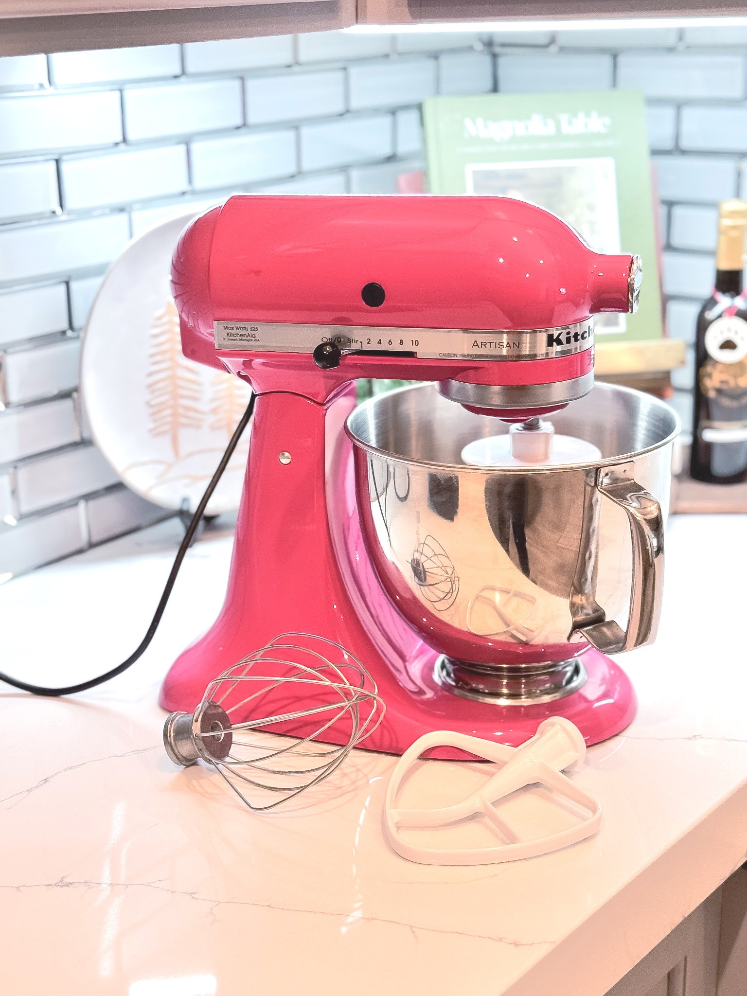 You guys… I am freaking out! My husband surprised me with this exact KitchenAid mixer TEN years ago when we were dating because he knew my love for all things pink… and now the iconic Hibiscus Pink KitchenAid Artisan Stand Mixer is officially back in stock! 
The lighting on this photo doesn’t do the color justice. 

This color is even more stunning in person—bright, bold, happy, and the perfect statement piece for your kitchen. It literally makes baking feel extra magical. Whether you’re whipping up holiday cookies, everyday dinners, or trying new Pinterest recipes, this mixer does everything with ease.

Comes with all the attachments you need for mixing, kneading, whipping, and more—plus that shiny stainless steel bowl that looks amazing on the counter. If you’ve had your eye on a pop-of-color KitchenAid, this is your sign. Hibiscus Pink is back and it’s perfection! 


KitchenAid mixer • KitchenAid Artisan • Hibiscus Pink KitchenAid • pink kitchen appliances • holiday gift ideas • baking essentials • baker gift ideas • kitchen must haves • countertop appliances • bridal shower gifts • wedding registry favorites • kitchen upgrade ideas • home cook essentials • holiday baking tools • aesthetic kitchen finds • gift for her • gift for him • gift ideaas


#LTKHome #LTKfoodie #LTKGiftGuide