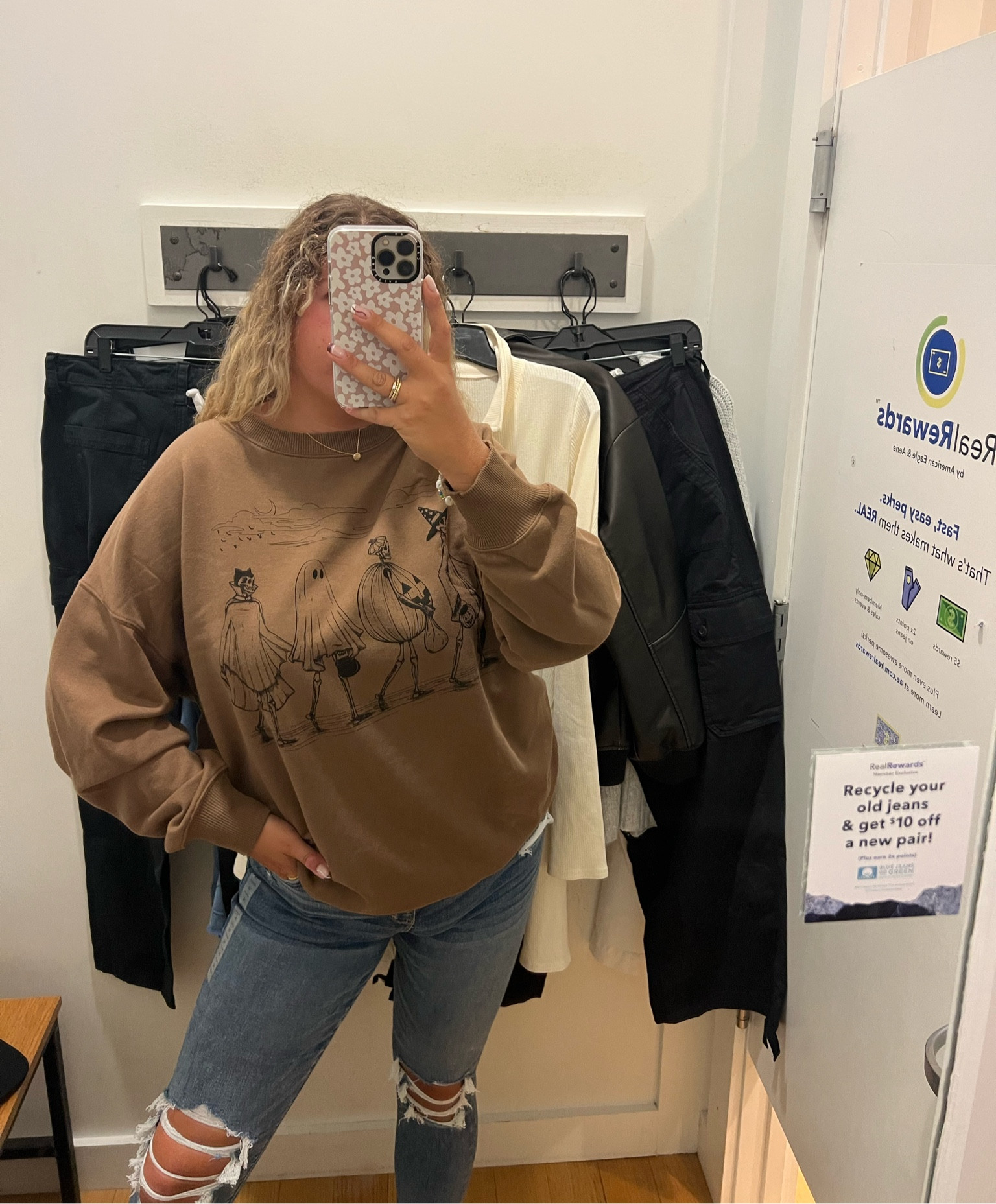 Halloween graphic tees and sweatshirts from American eagle are an extra 25% off today

This one runs big wearing xl 

#LTKSale #LTKstyletip #LTKHalloween