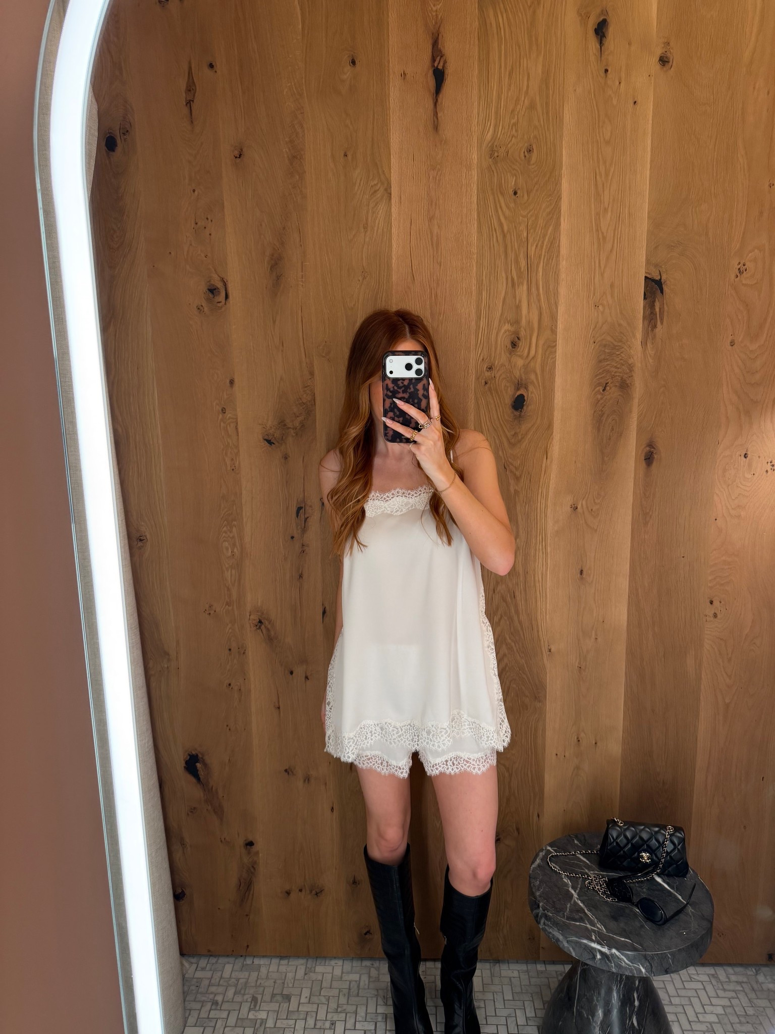 Aritzia satin lace set 

#LTKdayinmylife #LTKootd