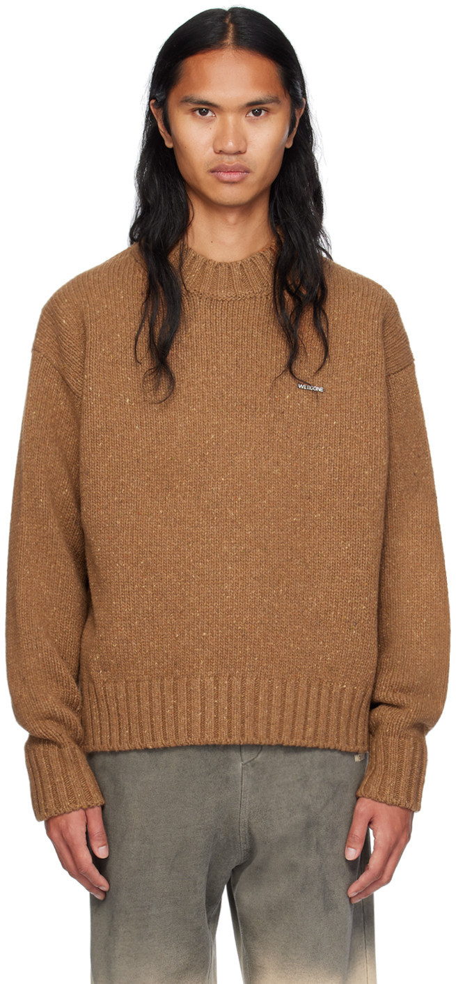 We11done Brown Chunky Sweater | SSENSE