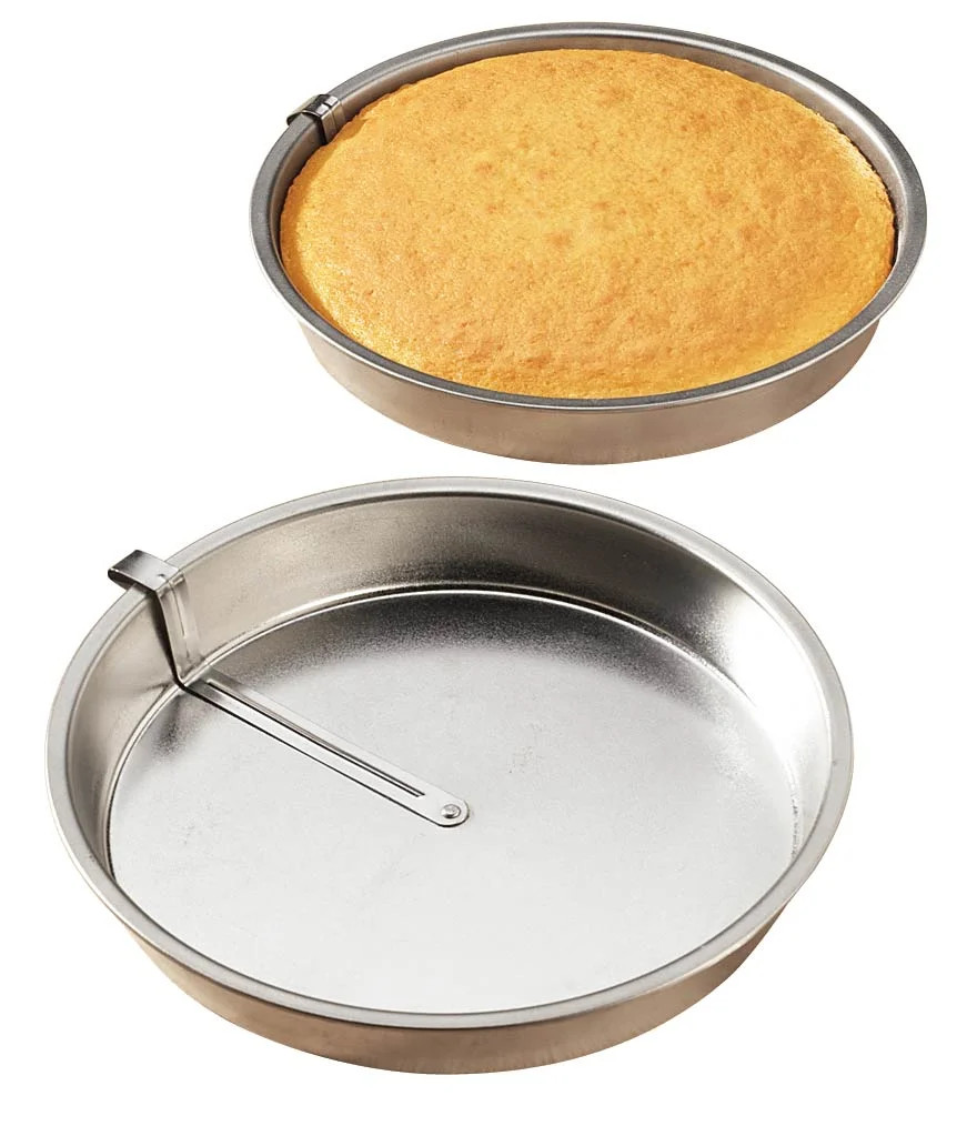 Set of 2 Easy Release Cake Pans, Made of Tinplate, 8” Dia. - Walmart.com | Walmart (US)