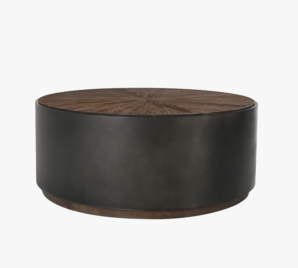 Brockton 39.5" Round Reclaimed Wood Coffee Table | Pottery Barn (US)