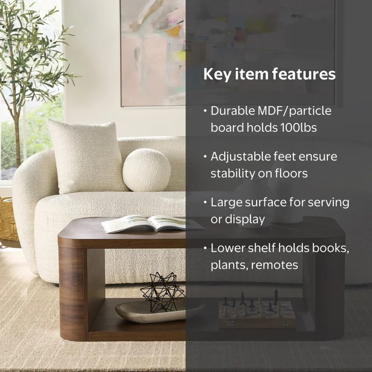 Better Homes & Gardens Juliet Coffee Table, Walnut | Walmart (US)