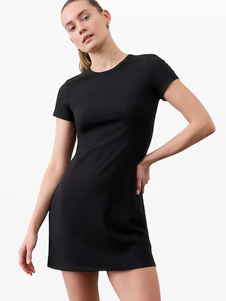 Signature Rib Tee Dress | Athleta