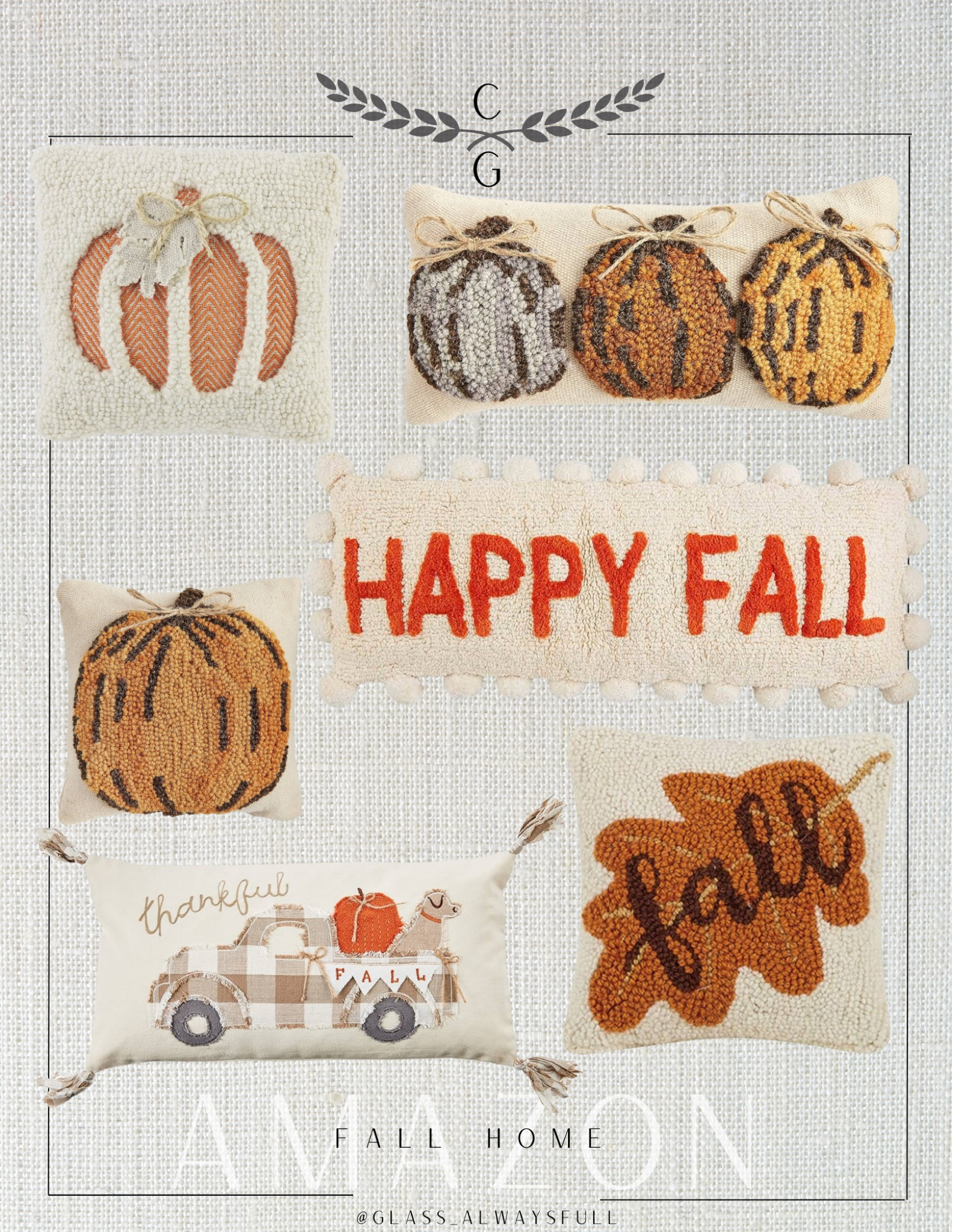 Amazon fall home, mud pie decor, fall throw pillows, pumpkin decor, fall, Amazon fall, fall decor, fall home decor, fall pillows. Callie Glass @glass_alwaysfull 

#LTKhome #LTKFind #ltkseasonal


#LTKSeasonal #LTKHome #LTKFindsUnder50