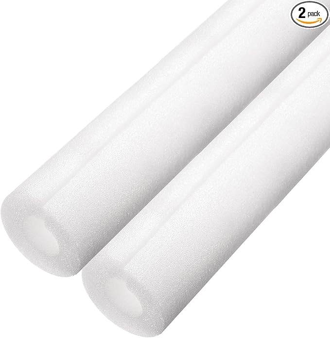 MECCANIXITY 2pcs Pipe Insulation Foam Tube Split Pipe Lagging 10mm(3/8 Inch) ID 22mm OD 3ft Freez... | Amazon (US)
