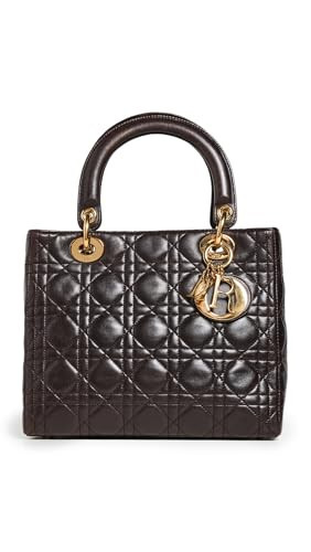 Christian Dior Women's Pre-Loved Lady Dior 2-Way Shoulder Bag, Brown, One Size | Amazon (US)