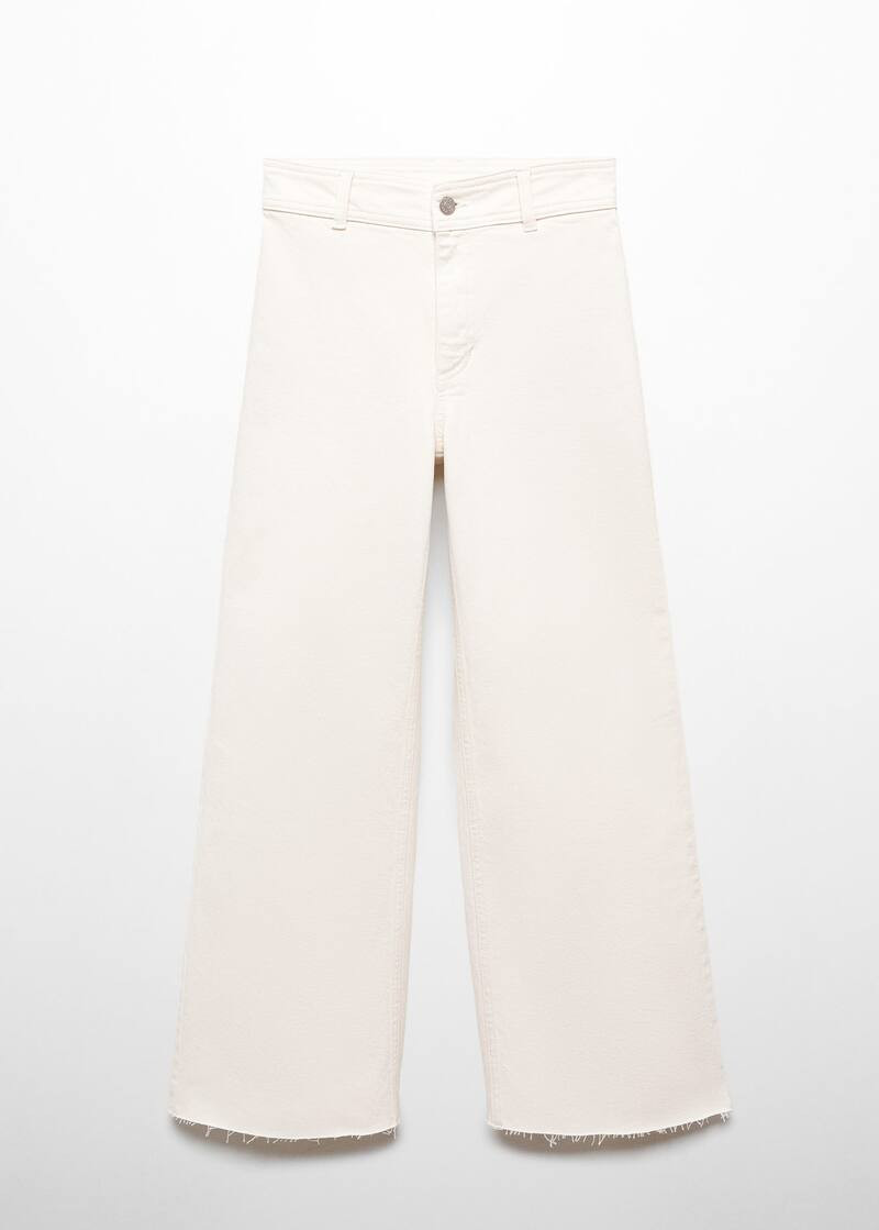 Jeans culotte high waist -  Women | Mango USA | MANGO (US)