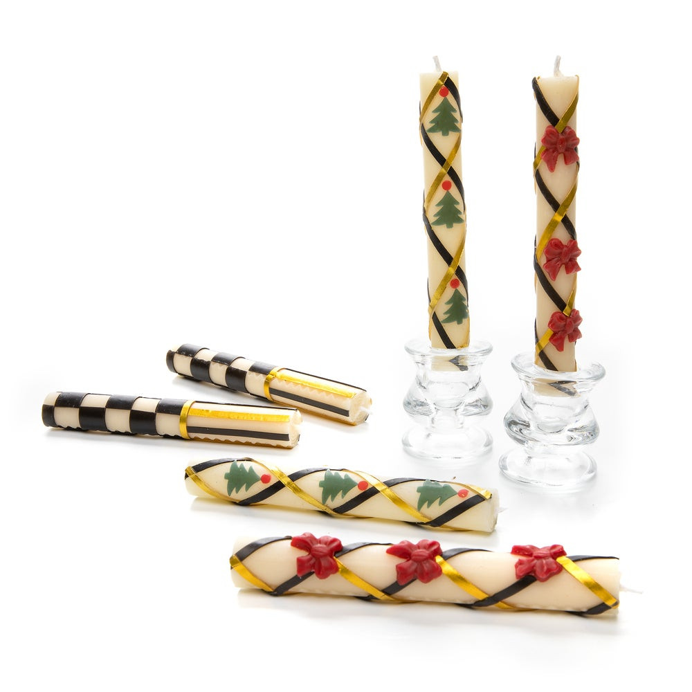 Mini Holiday Dinner Candles, Set of 6 | MacKenzie-Childs